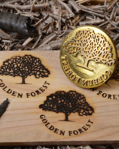 Märkjärn för trä anpassad träbränning värmestämpel anpassad köttstämpel logotyp för märkning järn handgjord av design (3,8 x 3,8 cm)