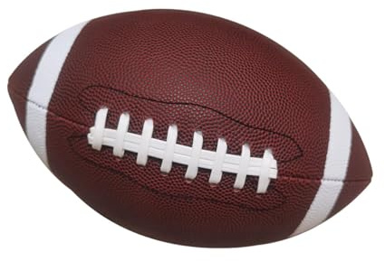 JISADER American Football Official Size 9 Durable Easy to Grip Inflatable American Football for Training & Matches Rugby Games Men Boys Girls Gifts Outdoor, Size 9 28.5cmx16.5cm