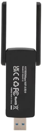Scheda WiFi WiFi 6 PCIe, Adattatore di Rete Wireless USB con Doppie Antenne Pieghevoli 3dBi Ad Alto Guadagno, Indicatore Luminoso, per Computer Portatile PC Desktop