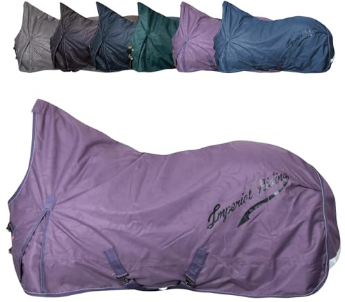 RL24 - Outdoordecke 600D IRHSuper-Dry Amethist 115cm (100g/m²) | Pferdedecke von Imperial Riding mit Füllung – als Regendecke, Übergangsdecke & Winterdecke – wasserdichte Weidedecke