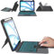 Funda con teclado extraíble para iPad Air de 11 (M3/M2, 2025/2024)/Air 5/Air 4/Pro 11 (4/3/2/1 Gen) - Touchpad inteligente, retroiluminación de 7 colores, francés AZERTY, Despertador/Apagado