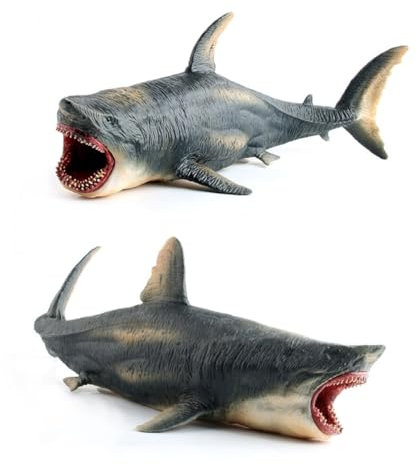 Alasum Lebensechtes Weißer Hai Modellspielzeug Kunststoff Tierfigur Detailreich Gestaltetes Übergroßes Ozean Lebewesen Modell Pädagogisches Spielzeug Für Junge Mädchen Zum Lernen