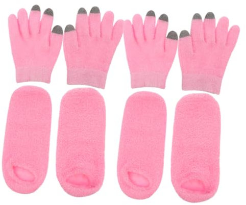 SAFIGLE 2 Paar Touchscreen-handschuhe Aus Federgarn Spa-handschuhe Für Trockene Hände Über Nacht Neuartige Handschuhe Feuchtigkeitshandschuhe Über Nacht Gel-handschuhe Rosa
