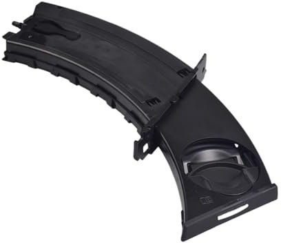 HANZOU Soporte for vasos de la consola central delantera del coche, soporte for bebidas, apto for E90, E91 E92 E93 51459173463 2005-2012 almohadilla del portavaso consola(Black Left Bend)