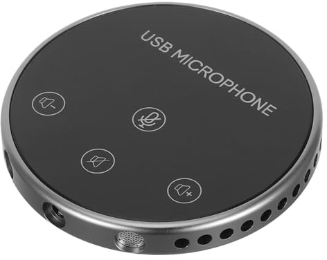 OSALADI Microfono Pickup Audio Direzionale Microfono da Tavolo Accessorio per Computer per Registrazione Live Design Compatto