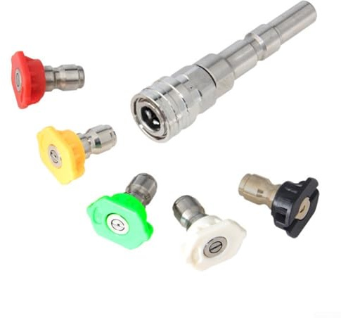 Hochdruckreiniger-Adapter, Hochdruckreiniger-Kupplung, 1/4 Zoll, Edelstahl, Schnellanschluss, für Nilfisk KEW Lanze Flaschenverbindungsteile