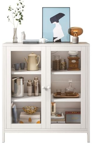 Luxus Glas Weinschrank Buffet Sideboard für Wohnzimmer Tee Schrank Küche Aufbewahrung