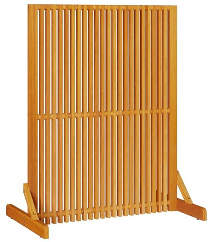 vidaXL Sichtschutz Braun 79,5 x 50 x 110 cm Massivholz Akazie | Doppelte Funktionalität für Ästhetik und Privatsphäre, Massivholz mit schützender geölter Oberfläche,