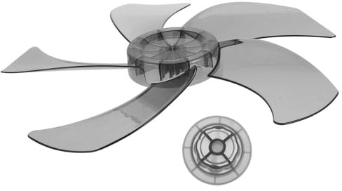 IMIKEYA Pales De Ventilateur Universelles 16 Pouces 5 Pales Transparentes Noires En Plastique As Matériau Sûr Pour Ventilateur Sur Pied Usage Domestique Accessoire De Rechange