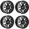4x Carmani Felgen 20 Ludwig 7.5x17 ET30 5x112 black kompatibel mit BMW 2er Reihe 3er Reihe 4er Reihe iX1 X1