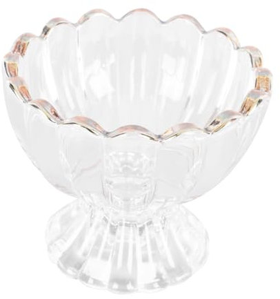 JECOMPRIS 1 Pezzo bordo oro bicchiere alto coppette gelato tazze mug calici coppa gelato coppa da dessert gelato tazza tazze ciotole da dessert piatto per gelato per gelato