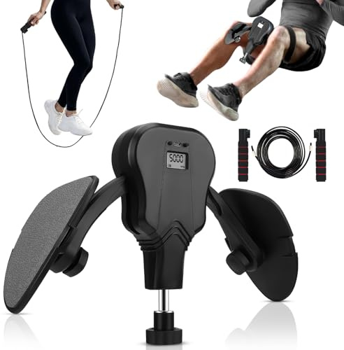 Allenatore Cosce con Display LCD 20-60KG Resistenza, Attrezzo Pressa Gambe per Donne/Uomini con Contatore Calorie, Rinforzo Pavimento Pelvico, Fitness Casa