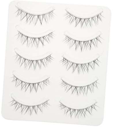 LOORGVEL 5paires Faux Cils Naturels et Éclatants pour Femmes Cosmétiques pour Yeux