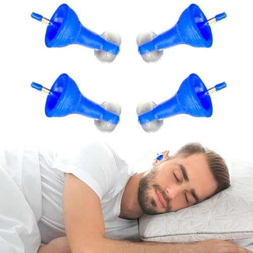 Tapones Inflables para Los Oídos Innovadores, 2 Pares Tapones Oídos Ruido Dormir Reutilizables, Tapones Oidos Silicona para Dormir, Enfoque Profundo, Viajes, Sensibilidad