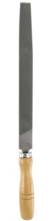 HARFINGTON Tip Coarse Cut File 10 Double Cut Teeth High Carbon Steel Hand Rasp File with Wood Handle for Metal Wood Deburring Removing