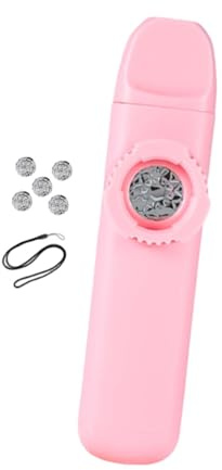 Oshhni Kazoo mit 5 Ersatzmembranen und Nackengurt, einstellbarer Tonhöhe, leicht zu erlernen, ideal für Partys, Rosa