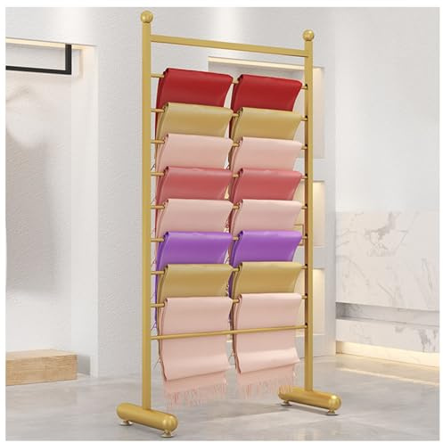 Présentoir à écharpes – Porte-cravates en métal pour magasins de vêtements, cintre multifonctionnel pour châle et pantalons, porte-serviettes de vente au détail, support hijab