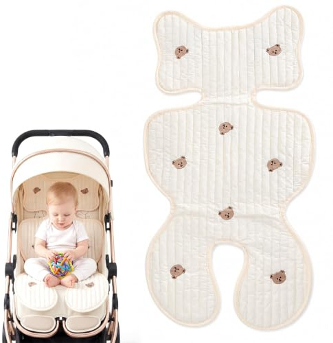 Anti-fouling, barnstol, Air Layer barnstol, barnvagn, sittdyna, sommar, buggy sittdyna, sommar av bomull, 40 × 72 cm, buggy dyna, sommar med björnmönster