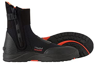 BARE 7MM Ultrawarmth Boot | Neoprene | Made with Unique Omnired Inner Fabric | Great for Diving & Snorkeling in Cooler Water| Easy to Put on with Zipper and Wide Gusset | Comfortable | Unisex | 10