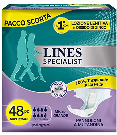 Lines Specialist - Compresas para incontinencia (5280 g)