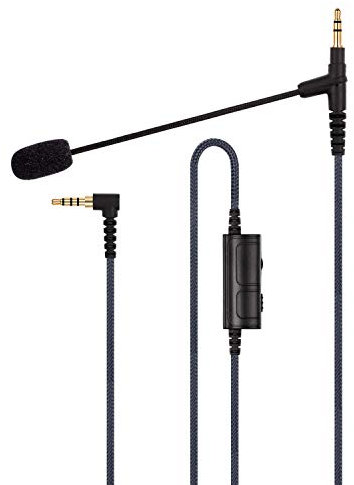 Boom Gaming Microphone Cable Compatible with Game PS4 Xbox One PC Laptop Phone and Sony MDRXB950BT, MDRXB650BT, MDR1000X, MDR100ABN, WH1000XM2, MDR-1A Headphone - with Volume Control and Mute Switch