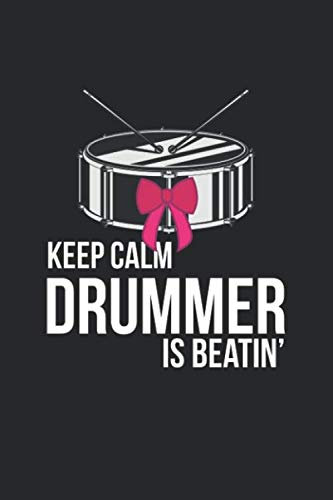 Notenheft: Das Notenbuch für alle Schlagzeuger ♦ über 100 blanko Seiten im 6x9 Format zum niederschreiben deiner besten Songs und Lieder ♦ Motiv: Drummer is beatin 2