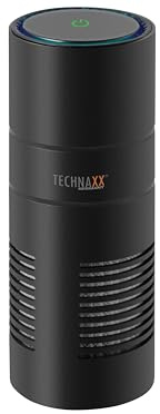 Technaxx USB purificatore d'aria con filtro combinato HEPA – luce UV e diffusore di aromaterapia, filtro dell'aria per chi soffre di allergie e fumatori, colore nero – ionizzatore d'aria TX-131+
