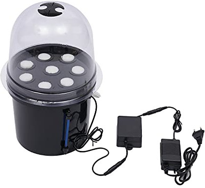 Boîte hydroponique 8 trous Système de culture hydroponique Équipement hydroponique pour la culture de semis Hydroponique Boîte de semis sans terre Boîte à semis et station de clonage Machine