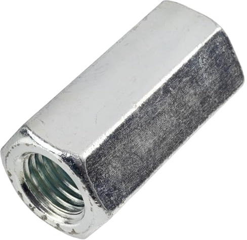AERZETIX - C58229 - Satz von 2 Verbindungsmuttern distanzmuttern sechskant länglichen M20x60 mm verlängerungsmutter langmuttern mit metrischem gewinde - aus verzinktem stahl