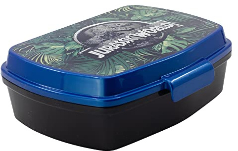 Fiambrera rectangular para el almuerzo infantil de Jurassic World