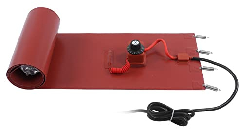 Fockety 55-Gallonen-Metallfassheizung, 2000-W-Silikon-Metallölfass-Eimer-Heizband mit 30-150 ℃ Einstellbarem Thermostat, Strapazierfähige Fassbandheizung für Tank, Fass, Rohr (9,8 X 68,5 Zoll)(#2)