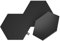 Nanoleaf Shapes Ultra Black Hexagon Erweiterungspack, 3 zusätzliche LED Panels - Smarte Modulare RGBW WLAN 16 Mio. Farben Wandleuchte Innen, Musik & Bildschirm Sync, Funktioniert mit Alexa