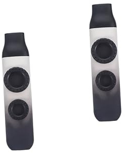 ifundom 2sätze Kazoo Mit Dual-tonloch Verstellbar Tragbares Musikinstrument Für Musikliebhaber Als Gitarrenbegleiter Leicht Zu Spielen Und Einfach Zu Transportieren