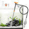 Pawfly Kit de cambiador de agua 3 en 1 para acuario, aspirador de sifón con manguera de 1 m de largo y tubo extensible, herramientas manuales de limpieza de grava para cambiar el agua, lavar y