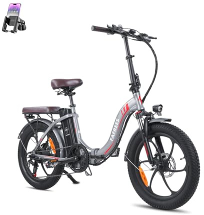 Fafrees F20 PRO E-Bike Klapprad Elektrofahrrad 20 Zoll Fatbike, 250W Motor 36V 20AH Akku, 20 * 3,0 Zoll Mountainbike Elektrofahrrad 40 Nm