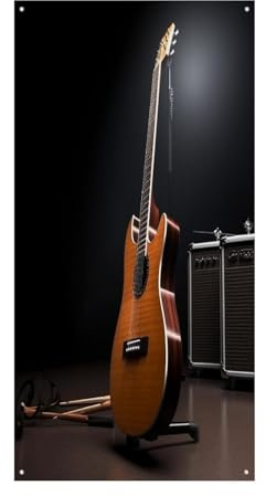 Türabdeckung für Musikinstrumente, Gitarre, Willkommens-Türbanner, groß, lustiger Hintergrund, Banner, Dekorationen zum Aufhängen im Innen- und Außenbereich, gute Frühlingsgeschenke für Freunde