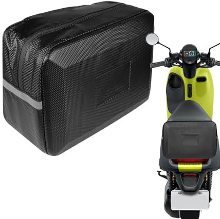 Powersports - Borsa da sella per moto, impermeabile, riflettente, per bicicletta, sedile posteriore, per riporre bicchieri d'acqua, carta velina