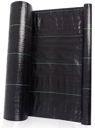 DIWAL Telo Pacciamatura Tessuto Antierbacce Pacciamatura UV Resistente Telo Anti Erbacce Giardino Membrana per Aiuole, Vialetti, Ingressi, Terrazza, Paesaggio Esterno, Giardinaggio(1m x 100m)
