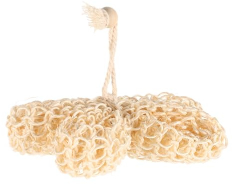 COLLBATH Bola de Baño Exfoliante Corporal de Sisal Natural Textura Exfoliante y Cómodo para Ducha Diaria en Adultos Color Beige