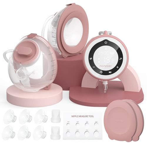 Momcozy V1 Pro Wearable Breast Pump, Hands-Free Double Electric Pump