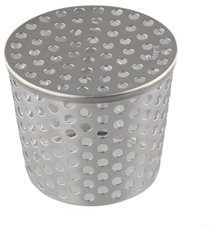 Protezione per grondaia in acciaio inox, tubo di scarico in metallo, copertura in rete per grondaia, filtro per pluviale (75-83 mm)