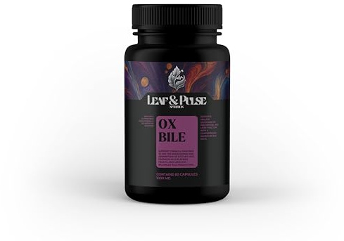 Ox Bile 1000 mg – 60 Capsules | Premium Bile Salts Complex | Supports Fat Digestion & Nutrient Absorption | Gallbladder & Liver Function Supplement | UK Made