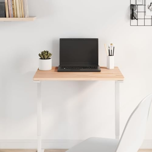 SKTQYQO Plateau de table rectangulaire en bois massif hêtre 60 x 40 x 1,5 cm surface lisse pour renouvellement table de bar ou service solide naturel, facile à nettoyer