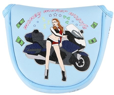 Bosiyrggrl Magnétique Golf Putter Maillet Couvre Club Protecteur PU Mallet Putter Couvre-Chef Portable Golf Putter Couverture Golf Accessoires B