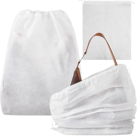 5 Sac à Chaussures Antipoussière, 48x39cm, Anti-Poussière, Rangement Chaussures, Vêtements, Sacs à Main, Organisation Voyage