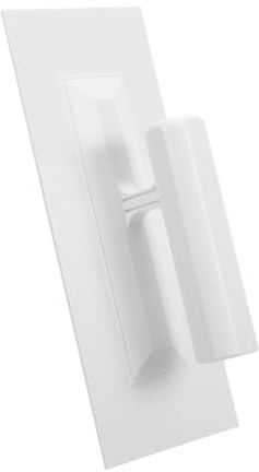 Garneck Platoir Enduit en Plastique Blanc, Truelle à Lisser à Bout Carré avec Poignée Ergonomique Confortable, pour Gratter, Enduire et Peindre les Murs