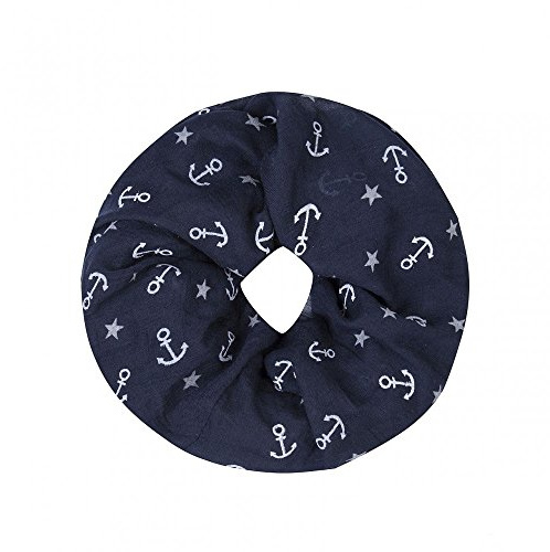 FASHION YOU WANT Damen Rundschal Loop Schal Maritim Anker Segelboot Steuerrad (S06)