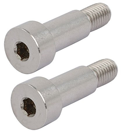 Sourcingmap 304 Stainless Steel Hex Socket Shoulder Bolt 12mm Shoulder Dia 25mm Shoulder Length M10 Thread 2Pcs