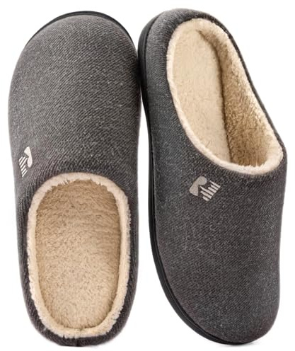 RockDove Män original tvåfärgad skumfylld toffel, Grå - Grey and Natural - 38/39 EU