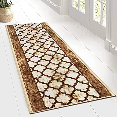 Floordirekt Teppichläufer Waterford - Läufer für Küche, Flur & Wohnraum - Feinschlingen Teppich - rutschfest & antistatisch - Küchenläufer Flurteppich Flurläufer (80 x 300 cm)